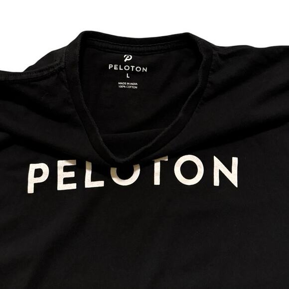 Peloton Century Club T Shirt Mens L Large Black Moisture Wicking Training Tee - Picture 3 of 5
